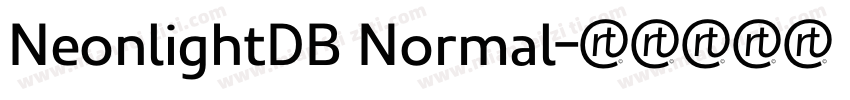NeonlightDB Normal字体转换